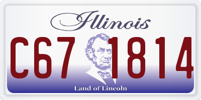 IL license plate C671814