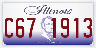 IL license plate C671913