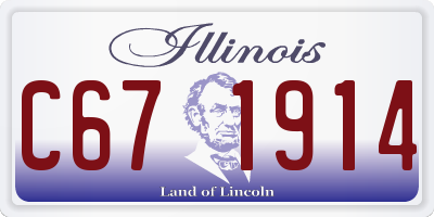 IL license plate C671914