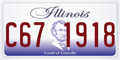 IL license plate C671918