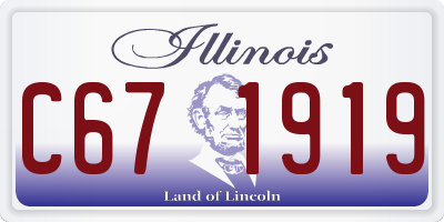 IL license plate C671919