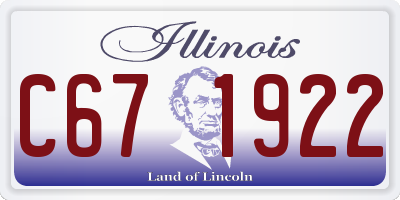 IL license plate C671922