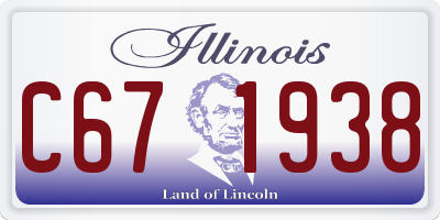 IL license plate C671938