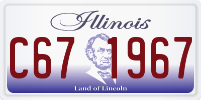 IL license plate C671967