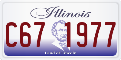 IL license plate C671977