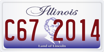 IL license plate C672014