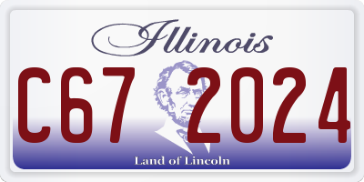 IL license plate C672024