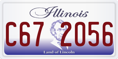 IL license plate C672056