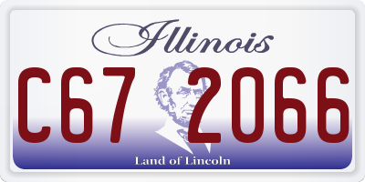IL license plate C672066