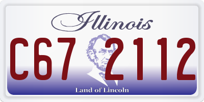 IL license plate C672112