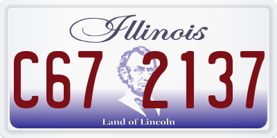 IL license plate C672137