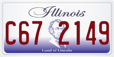 IL license plate C672149