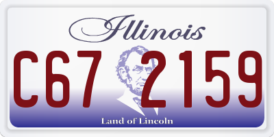 IL license plate C672159