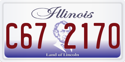 IL license plate C672170