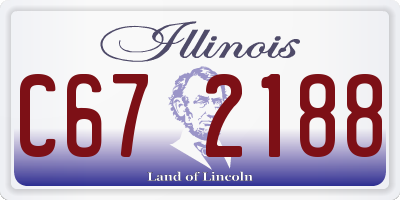 IL license plate C672188