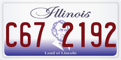 IL license plate C672192