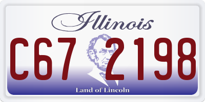 IL license plate C672198