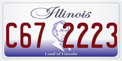 IL license plate C672223