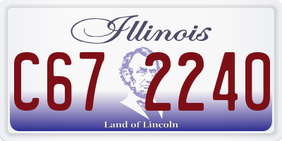 IL license plate C672240