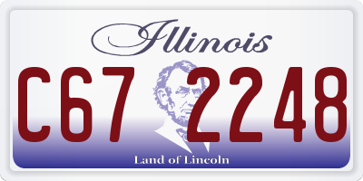 IL license plate C672248