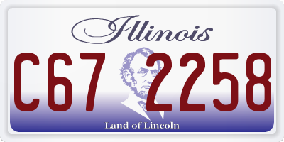 IL license plate C672258