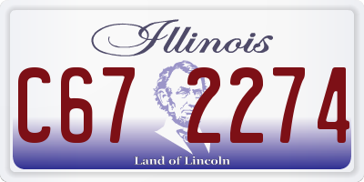IL license plate C672274