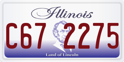 IL license plate C672275