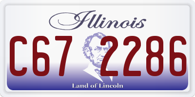 IL license plate C672286