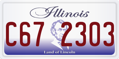 IL license plate C672303