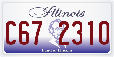 IL license plate C672310