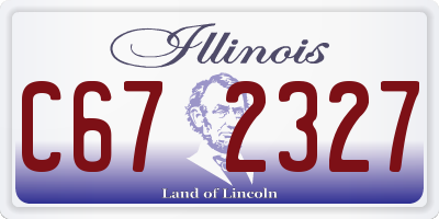 IL license plate C672327