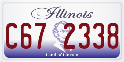 IL license plate C672338