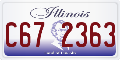 IL license plate C672363