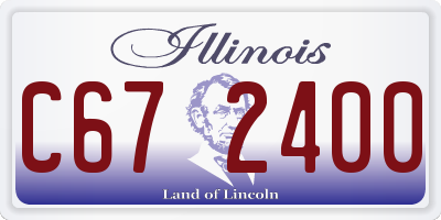 IL license plate C672400