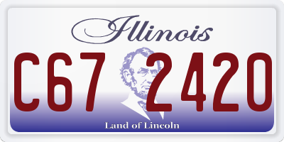 IL license plate C672420