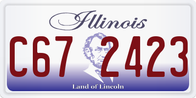 IL license plate C672423