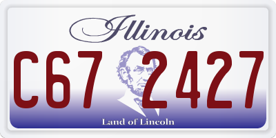 IL license plate C672427