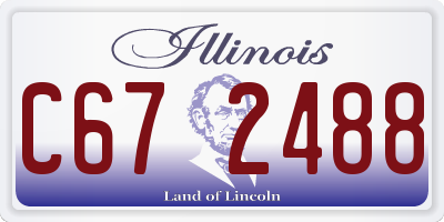 IL license plate C672488