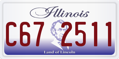 IL license plate C672511
