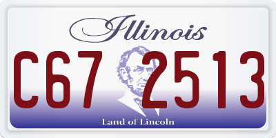 IL license plate C672513