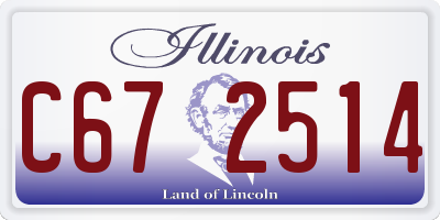IL license plate C672514
