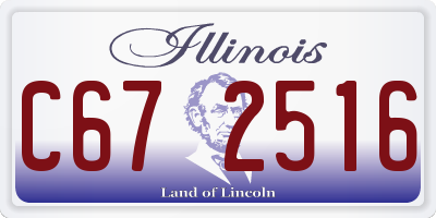 IL license plate C672516