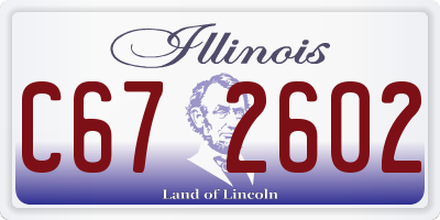 IL license plate C672602