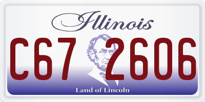 IL license plate C672606