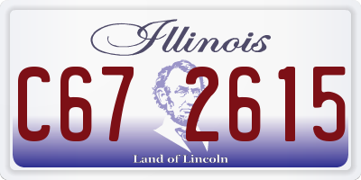 IL license plate C672615