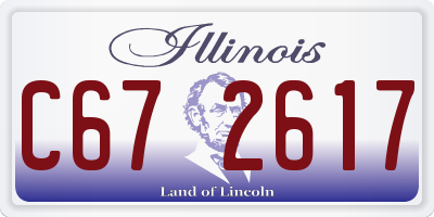 IL license plate C672617