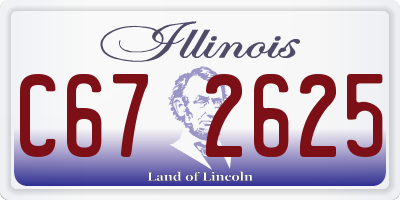 IL license plate C672625