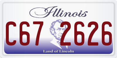 IL license plate C672626