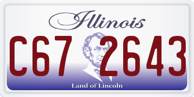 IL license plate C672643