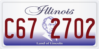 IL license plate C672702
